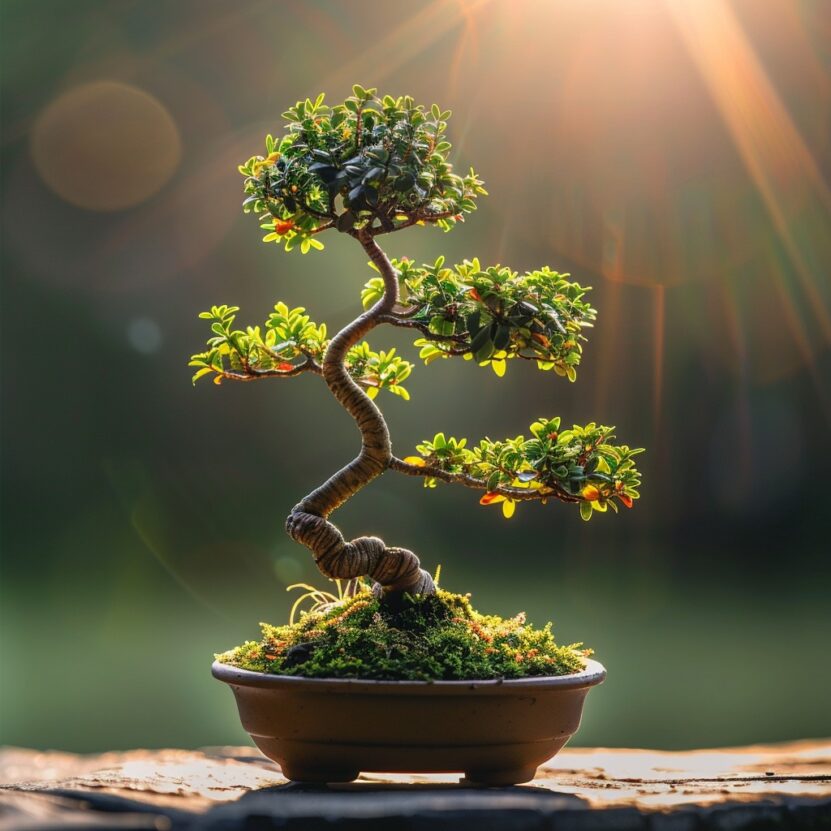 Bonsai Tree on sunlight - prevent darkness to keep your plant happy
